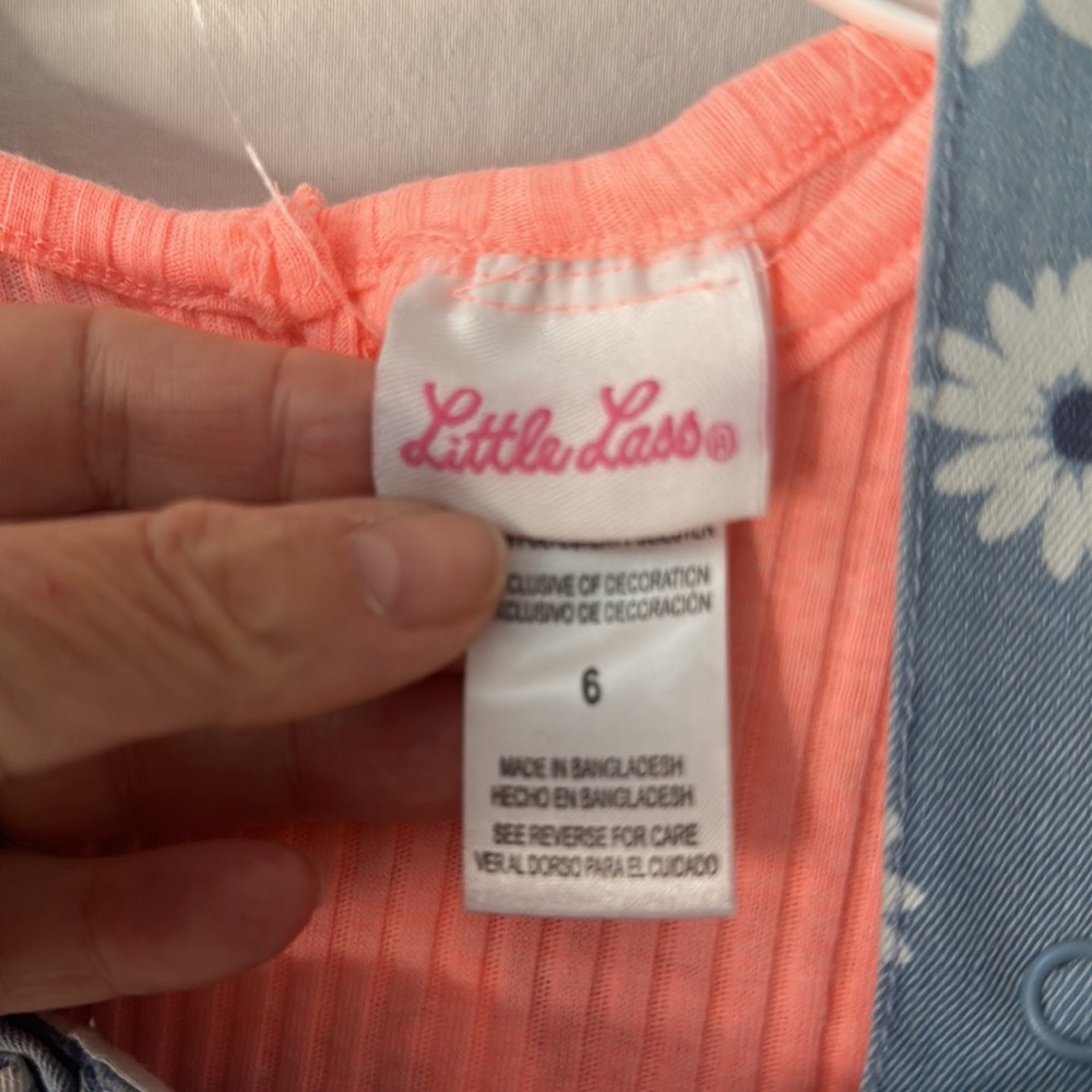 Two piece overall set size 6 new - Picture 2 of 6
